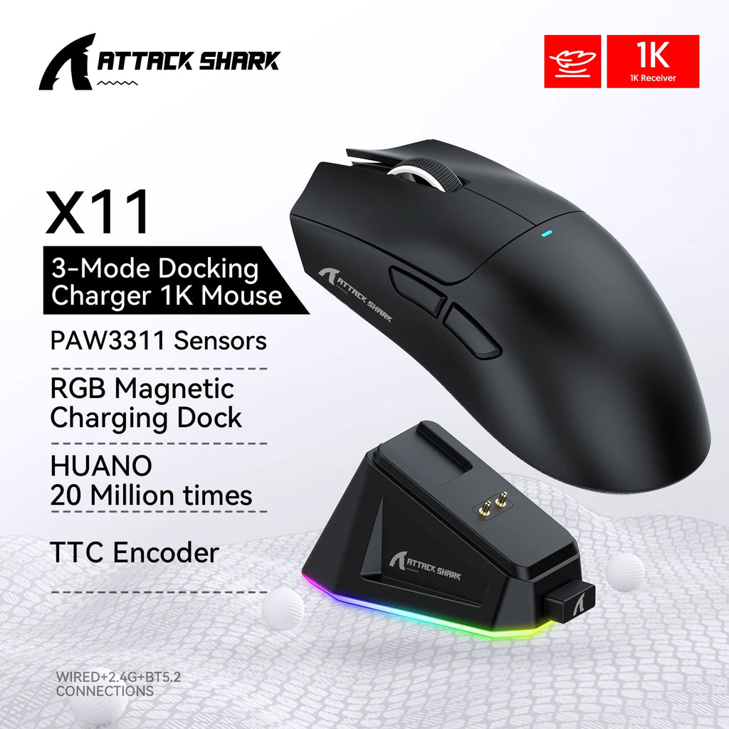 “Ataque-total en tu setup: Ratón gamer Attack Shark X11”