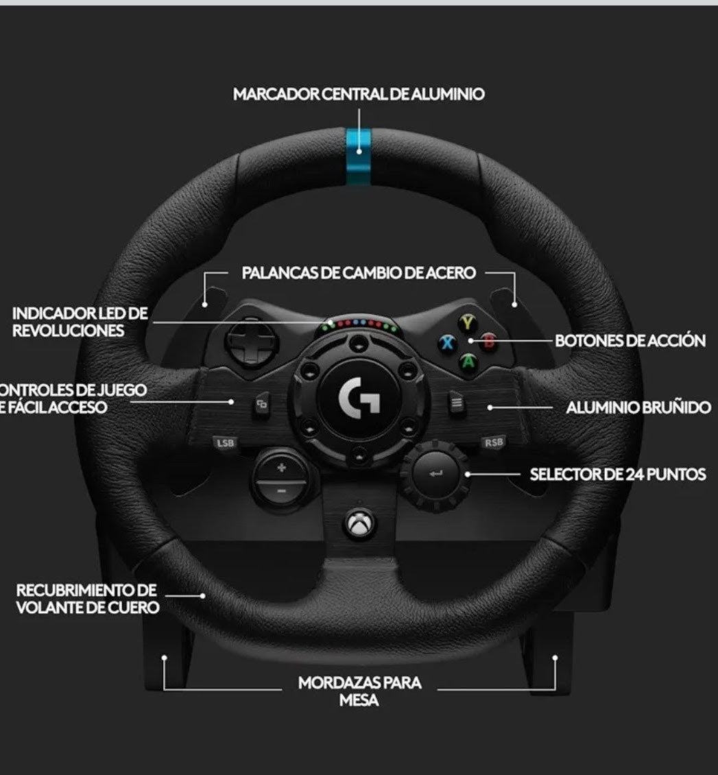 Domina la pista: Gira, derrapa y conquista con el Logitech G923 TRUEFORCE”