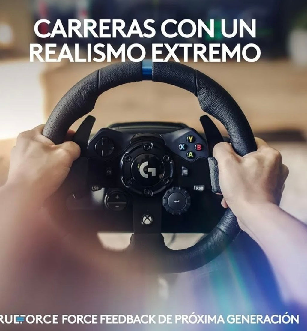 Domina la pista: Gira, derrapa y conquista con el Logitech G923 TRUEFORCE”