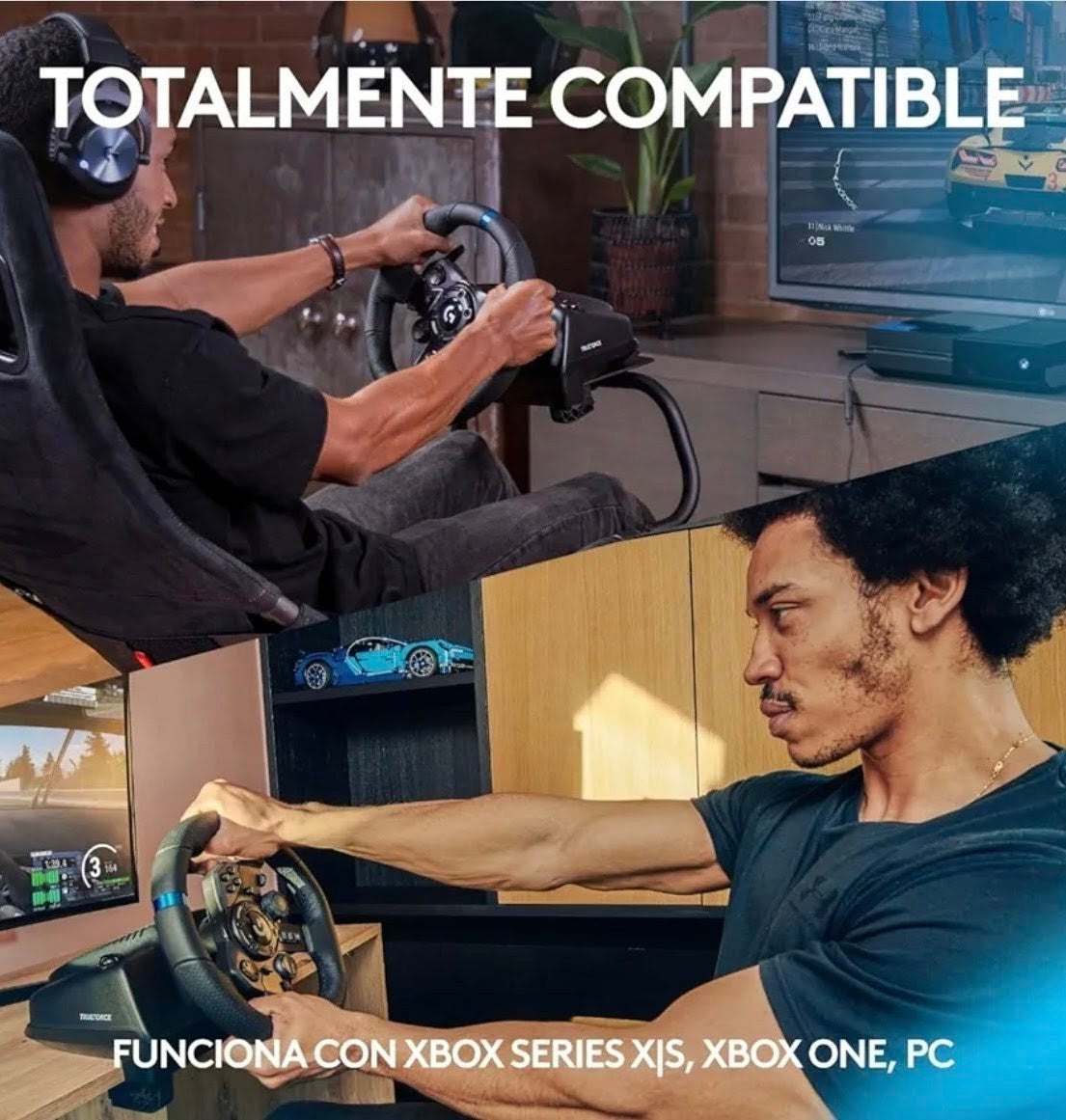 Domina la pista: Gira, derrapa y conquista con el Logitech G923 TRUEFORCE”