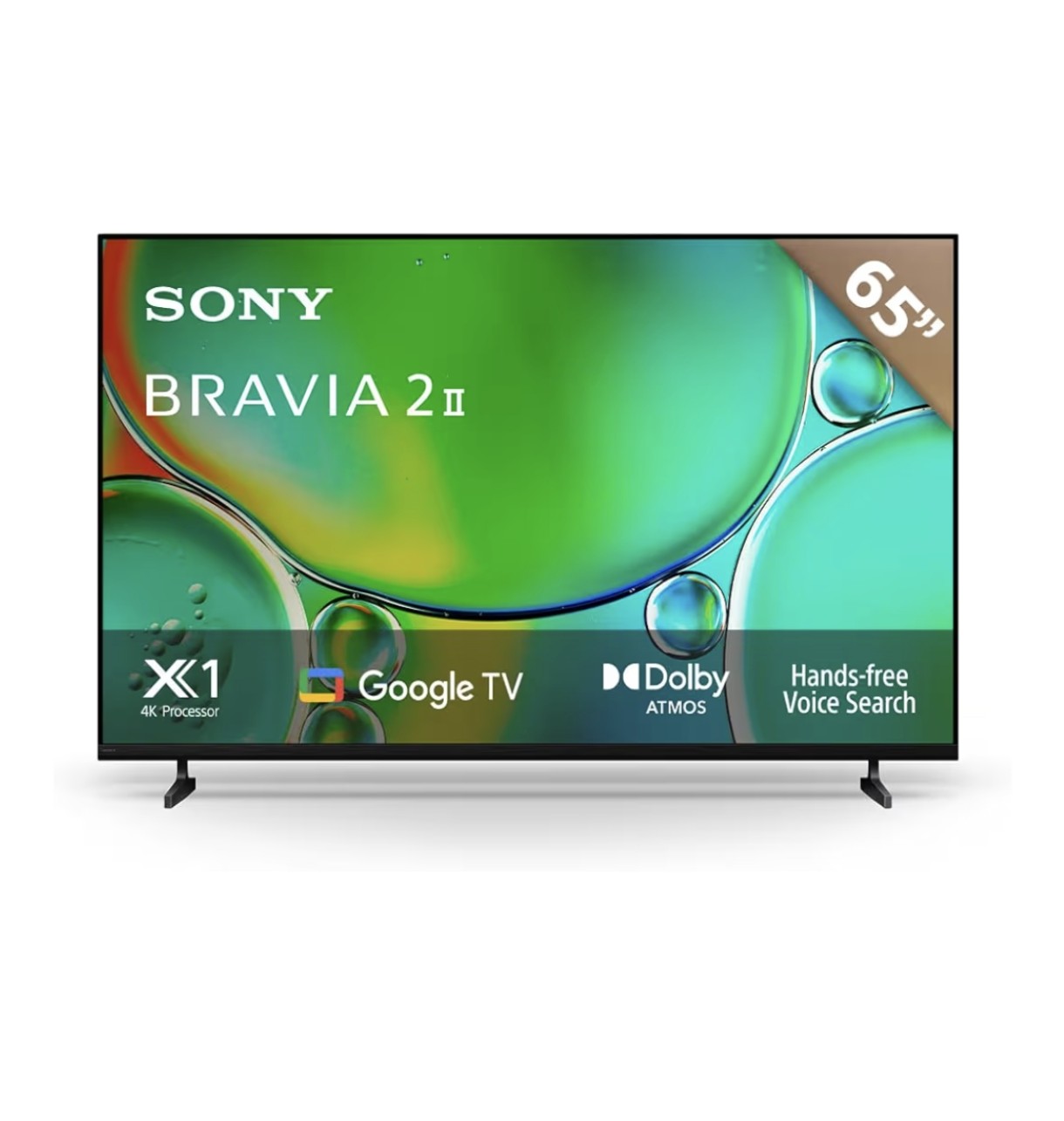 “Pantalla 65″ LED 4K HDR + Google TV — vive cada juego y película con detalle absoluto”