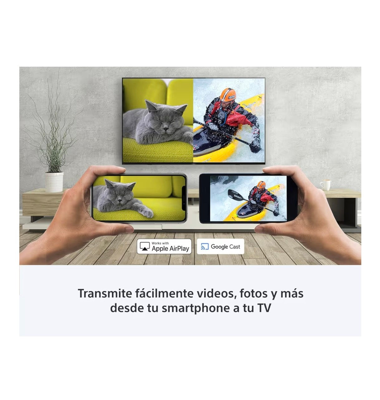 “Pantalla 65″ LED 4K HDR + Google TV — vive cada juego y película con detalle absoluto”