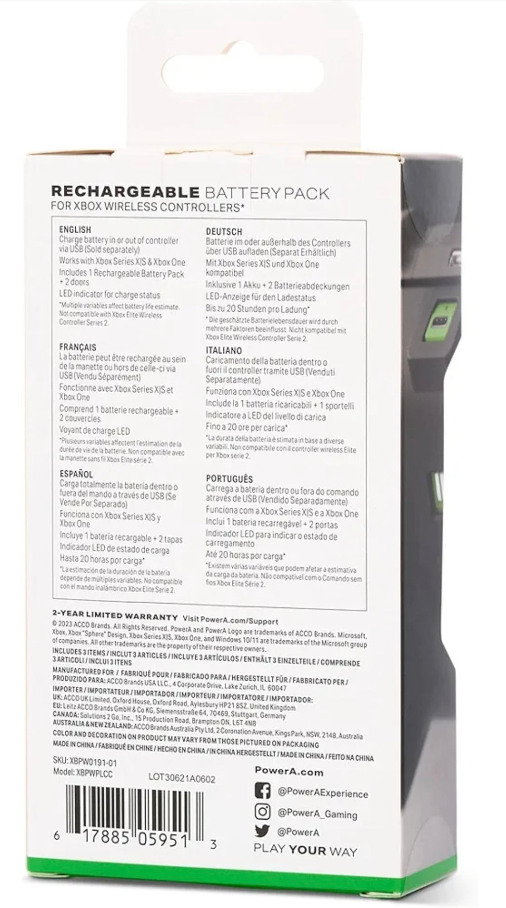 Power A Play & Charge Kit for Xbox Series X|S