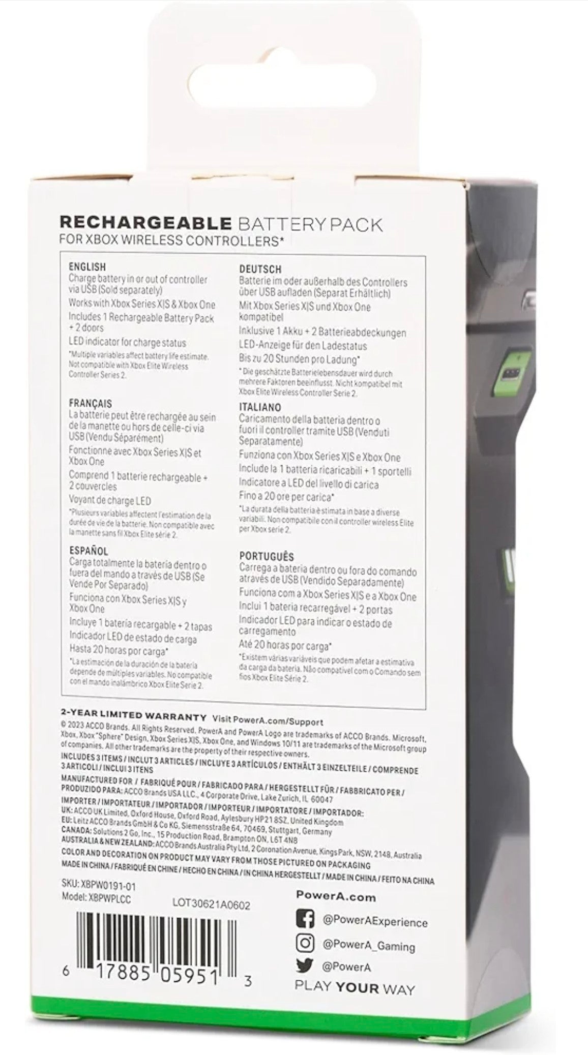 Power A Play & Charge Kit for Xbox Series X|S