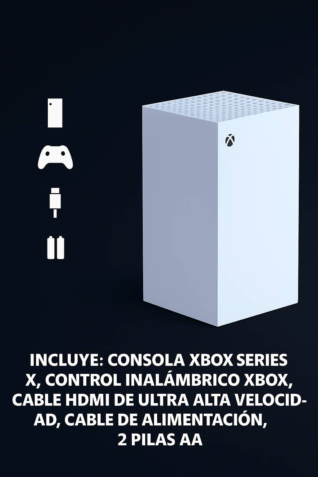 “La consola más potente en blanco: juega en 4K nativo sin discos.”