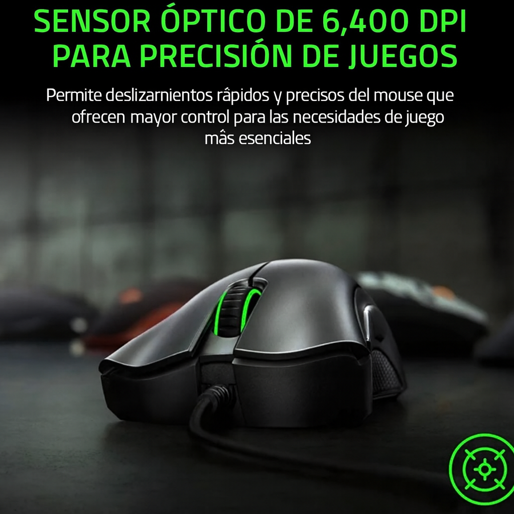 Domina cada partida con el ratón gamer Razer DeathAdder Essential